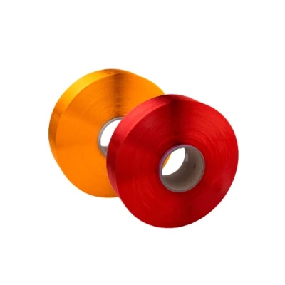 100% fil de polypropylène textile couleur rouge PP FDY fil pour fil à coudre industriel